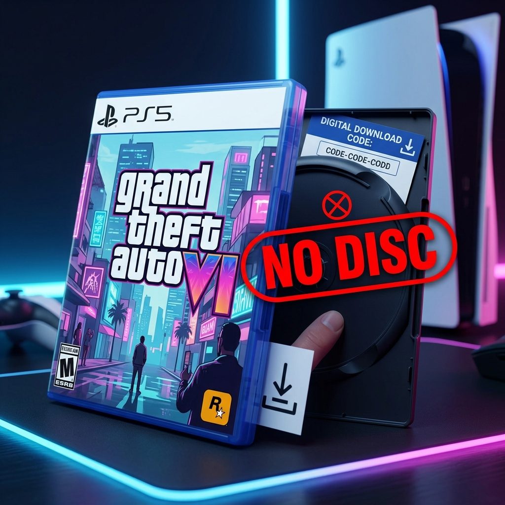 GTA 6 Ships With No Disc, Just a Code
